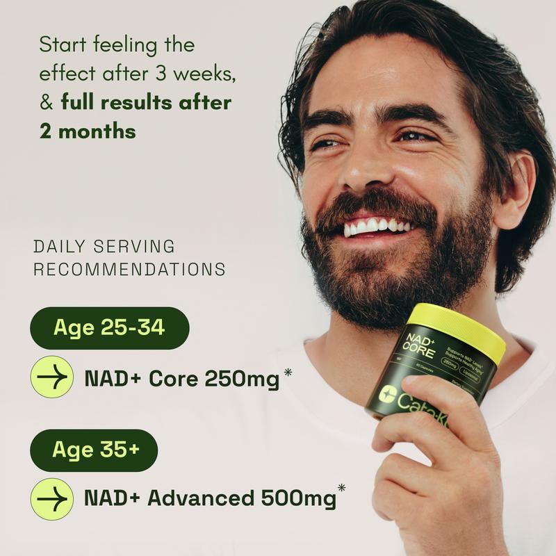 Cata-Kor NR900 - Suplemento de NAD+ para combatir el envejecimiento cutáneo, aumentar la energía y la concentración