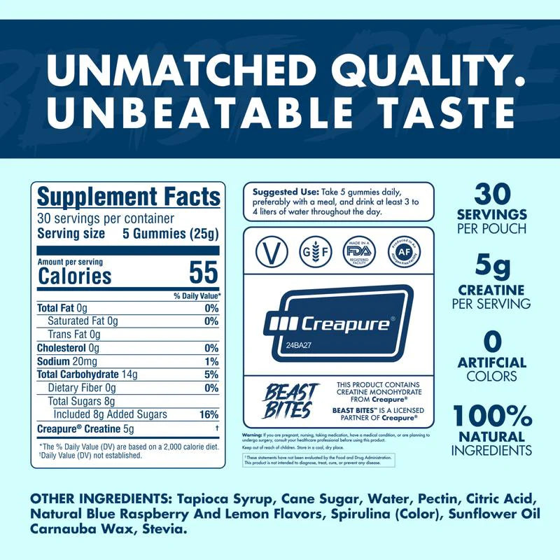 Beast Bites - Creatine Infused Gummies